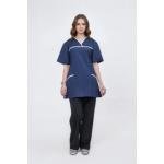WOMEN'S SEMI-FITTED PULLED-ON SCRUB TOP