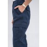WOMEN'S WORKWEAR CARGO TROUSER (BLUE & WHITE T-SHIRT)