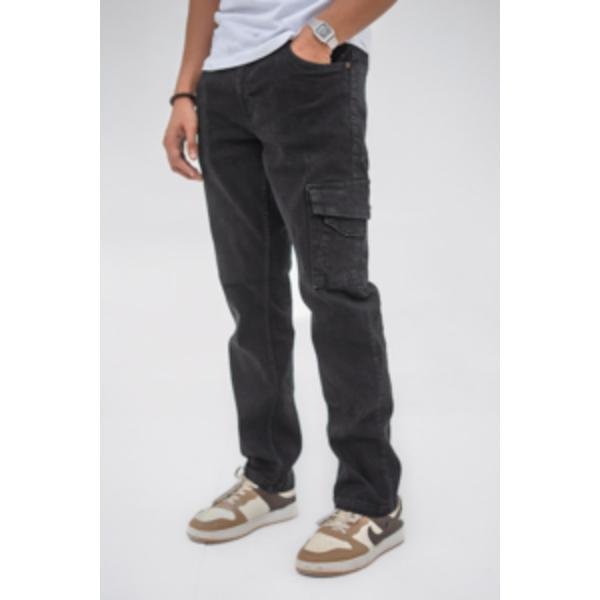 MEN'S DENIM WORKWEAR CARGO (BLACK)