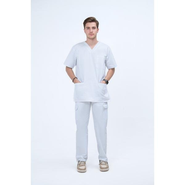 UNISEX SCRUB SET WITH FLAP
