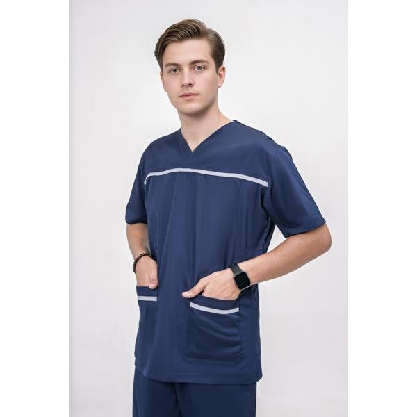 UNISEX SEMI-FITTED PULL-ON SCRUB SET